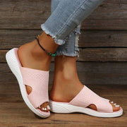 Women's Ergonomic Comfort Slide Sandals – Stylish Black Footwear with Cushioned Sole, Sizes 35-43
