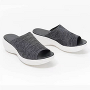 Women's Ergonomic Comfort Slide Sandals – Stylish Black Footwear with Cushioned Sole, Sizes 35-43
