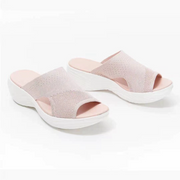 Women's Ergonomic Comfort Slide Sandals – Stylish Black Footwear with Cushioned Sole, Sizes 35-43