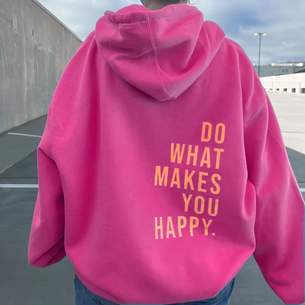 Women's Hooded Sweater Pastel Pink Size M Polyester 2
