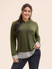 Women's Hooded T-Shirt Striped Size M Cotton 0