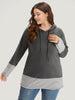 Women's Hooded T-Shirt Striped Size M Cotton 5