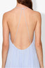 Women's Hydrangea Maxi Dress with Pintuck Detailing – Elegant Viscose Floor-Length Dress