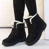Women's Insulated Black Winter Boots - Size 8, Comfortable and Stylish