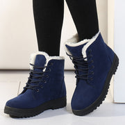 Women's Insulated Black Winter Boots - Size 8, Comfortable and Stylish