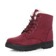 Women's Insulated Black Winter Boots - Size 8, Comfortable and Stylish