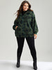 Women's Jacket Black Size M Polyester Geometric Pocket Design 2