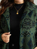 Women's Jacket Black Size M Polyester Geometric Pocket Design 4