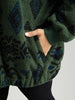 Women's Jacket Black Size M Polyester Geometric Pocket Design 5