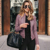 Women's Leather Jacket Black Size M Genuine Leather 10