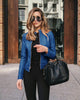 Women's Leather Jacket Black Size M Genuine Leather 9