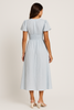 Women's Maxi Dress Blue Size M Cotton Bohemian Style 1