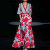Women's Maxi Dress Floral Size M Cotton Blend 0