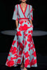 Women's Maxi Dress Floral Size M Cotton Blend 1