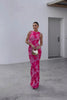 Women's Maxi Dress Floral Size M Polyester 1