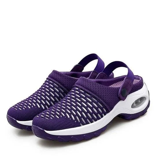 Women's Orthopedic Sandals - Breathable Mesh, Durable Rubber, Comfortable Fit for Summer Activities-Cramta
