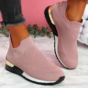 Women's Orthopedic Sneakers in Black - Comfortable Walking Shoes with Arch Support