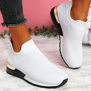 Women's Orthopedic Sneakers in Black - Comfortable Walking Shoes with Arch Support