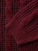 Women's Pullover Sweater Beige Size M 100% Acrylic Cable Knit Turtleneck 5