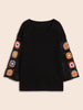 Women's Pullover Sweater Floral Embroidered Size M Cotton 6