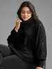Women's Pullover Turtleneck Cream Size M Cable Knit 3