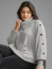 Women's Pullover Turtleneck Cream Size M Cable Knit 8