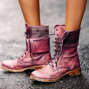 Women's Red Ankle Boots in Size 38 – Comfortable PU Footwear for Versatile Styling