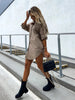 Women's Shirt Dress in Premium Polyester Blend with Slight Stretch – Versatile and Comfortable for All Occasions-Cramta