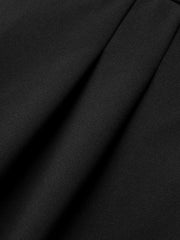 Women's Straight Leg Pants Black Size M Stretchy Polyester Spandex 6