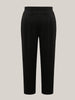 Women's Straight Leg Pants Black Size M Stretchy Polyester Spandex 7