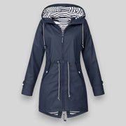 Women's Waterproof Jacket Black Size S-5XL Lightweight Stylish 0