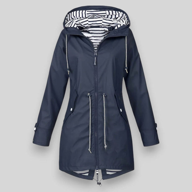 Women's Waterproof Jacket Black Size S-5XL Lightweight Stylish 0