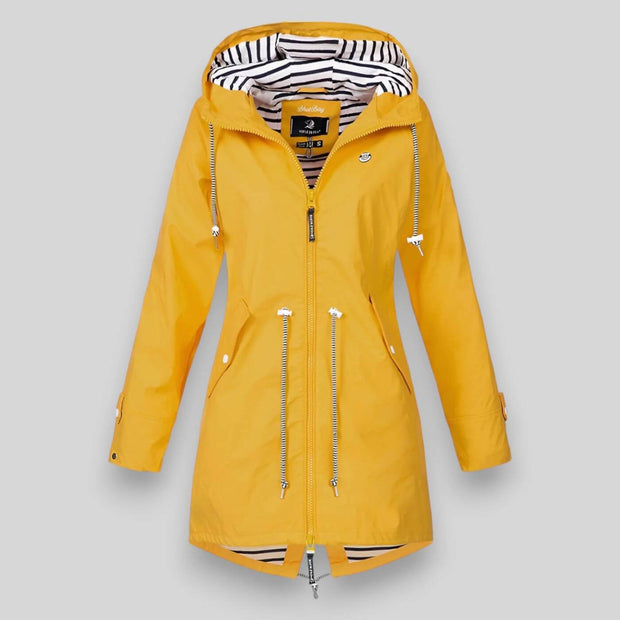 Women's Waterproof Jacket Black Size S-5XL Lightweight Stylish 1
