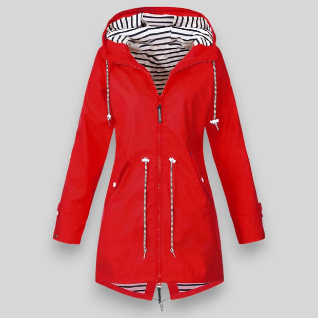 Women's Waterproof Jacket Black Size S-5XL Lightweight Stylish 2