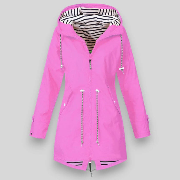 Women's Waterproof Jacket Black Size S-5XL Lightweight Stylish 3