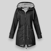Women's Waterproof Jacket Black Size S-5XL Lightweight Stylish 5