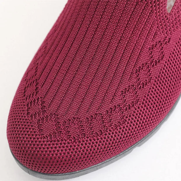 Women's White Sneakers - Orthopedic Mesh Walking Shoes with Arch Support and Non-Slip Soles, Best Walking Shoes for Women