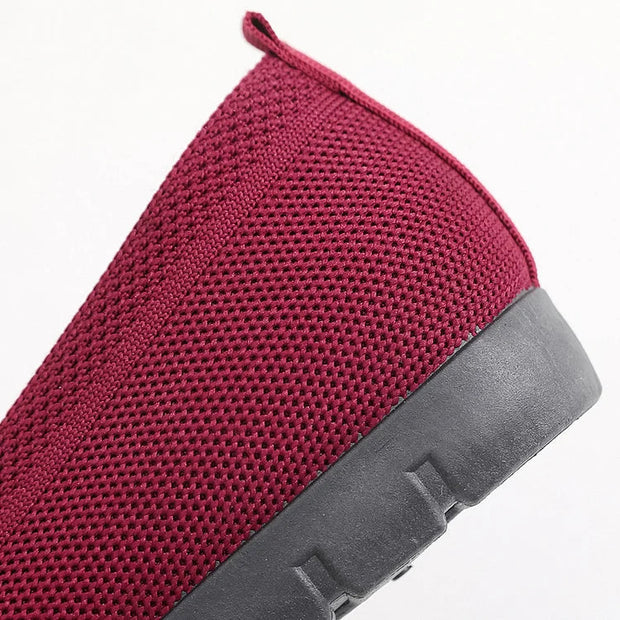 Women's White Sneakers - Orthopedic Mesh Walking Shoes with Arch Support and Non-Slip Soles, Best Walking Shoes for Women