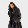 Women's Winter Coat Black Size M Polyester Windproof Jacket 2