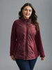 Women's Zipper Coat Black Size M Polyester 0