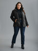 Women's Zipper Coat Black Size M Polyester 5