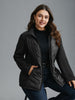 Women's Zipper Coat Black Size M Polyester 7