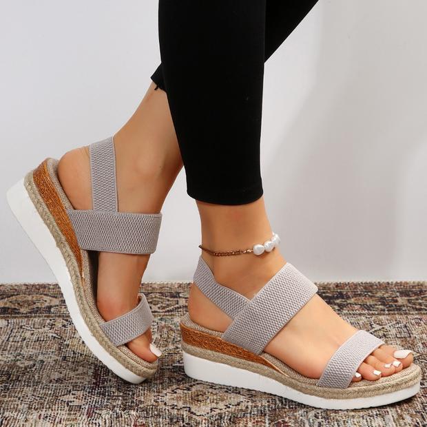 Elliana Ankle Strap Sandals with Stretch for Unmatched Comfort and Style All Day-Cramta