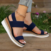 Elliana Ankle Strap Sandals with Stretch for Unmatched Comfort and Style All Day-Cramta