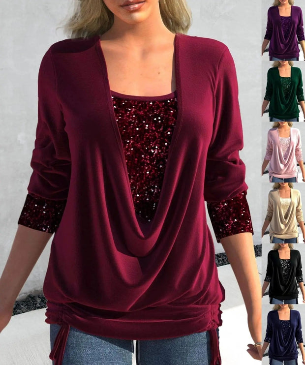 Sophia Sequin Top – Shine with elegance at all your special occasions-Cramta