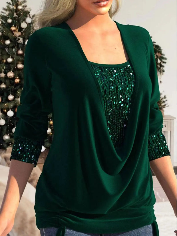 Sophia Sequin Top – Shine with elegance at all your special occasions-Cramta