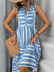 Lea Sleeveless Summer Dress – Charming Light and Elegant Style with Ruffles-Cramta