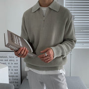 Pull Homme Half Zip Simon - Simple Elegance and Absolute Comfort-Cramta