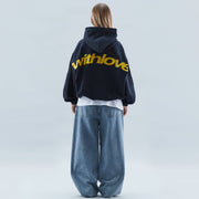 UrbanLove Hoodie Oversize – Ultra comfortable streetwear jacket with trendy design and stylish print-Cramta