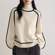 Valmira Turtleneck Sweater – Cozy Ribbed Knit for Effortless Everyday Elegance-Cramta